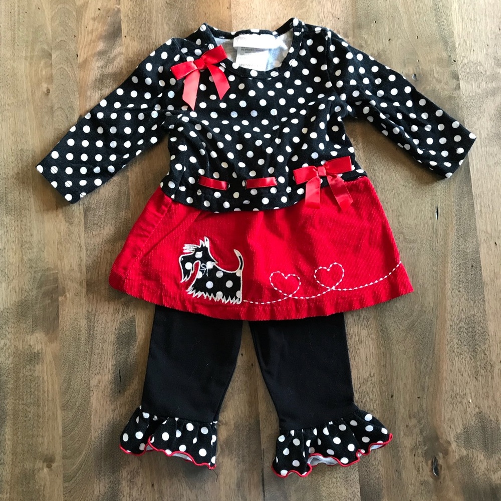Polka Dot & Corduroy Outfit